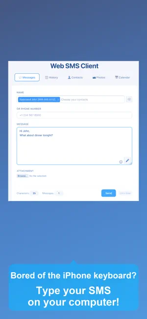 Web Browser SMS screenshot 2