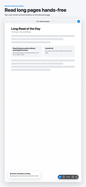 AutoScroll Browser Reader screenshot 2