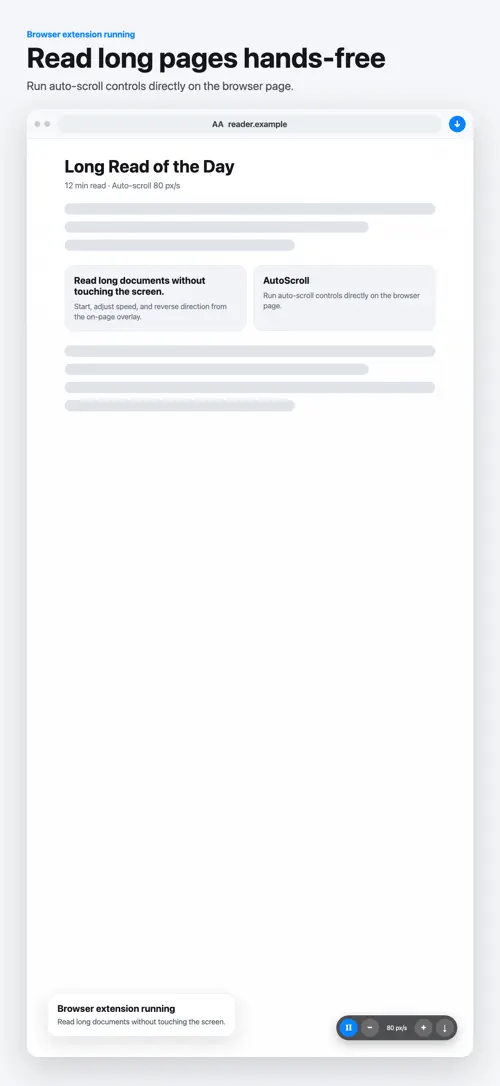 Browser用オートスクロール screenshot 2