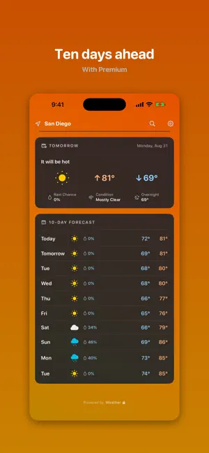 SimplyWeather: Hourly & Daily screenshot 2