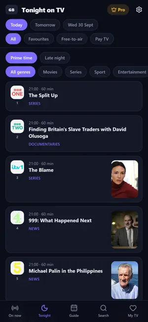 CineGuide: TV Guide screenshot 2