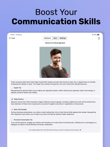 Psychology - Body Language iPad screenshot