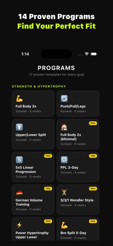 Workout Program Generator Screenshot 4 of 5