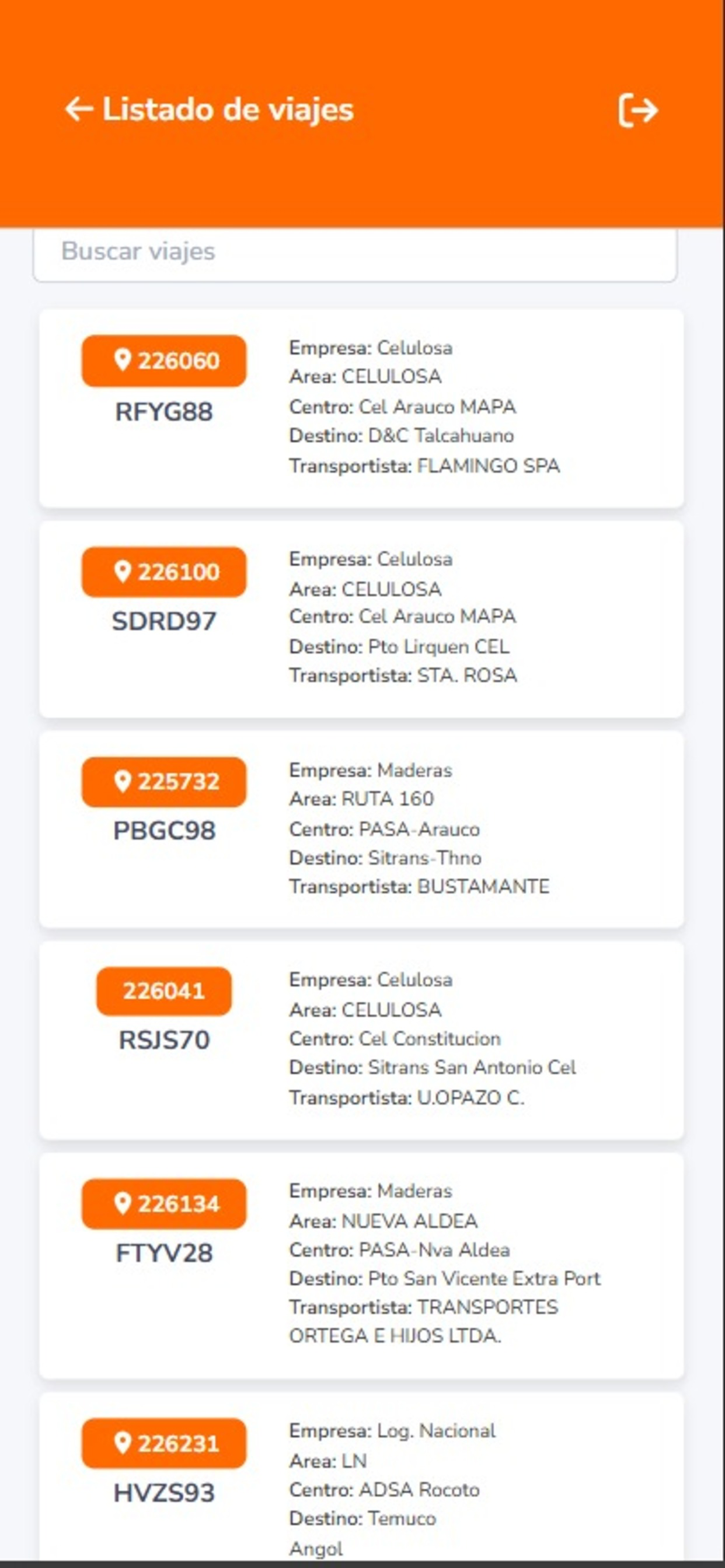 Control Logístico Total screenshot 2
