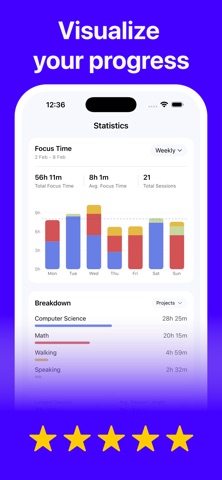 Klokk: Focus & Pomodoro Timer Screenshot 3 of 6
