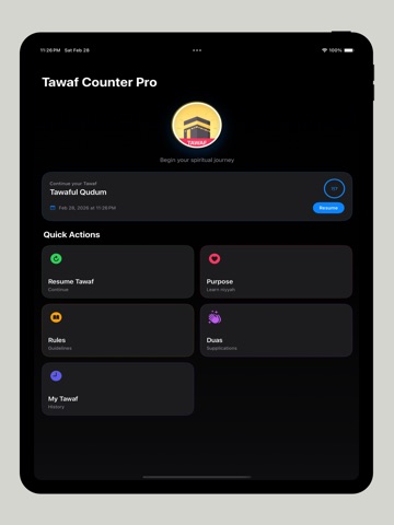 Tawaf Counter: 7 Rounds iPad screenshot