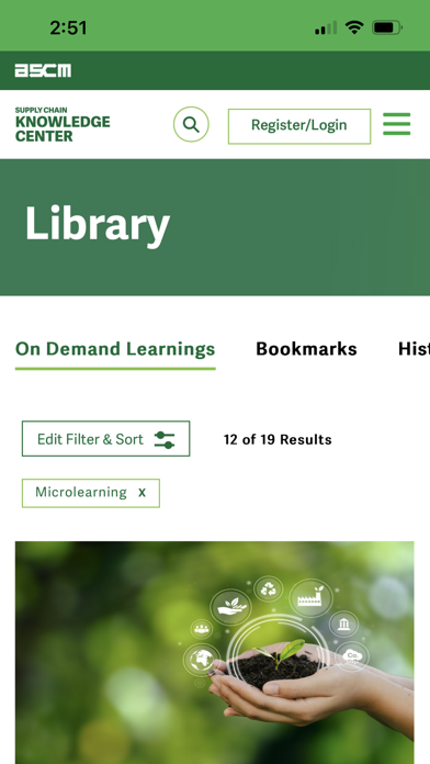 Supply Chain Knowledge Center Screenshot