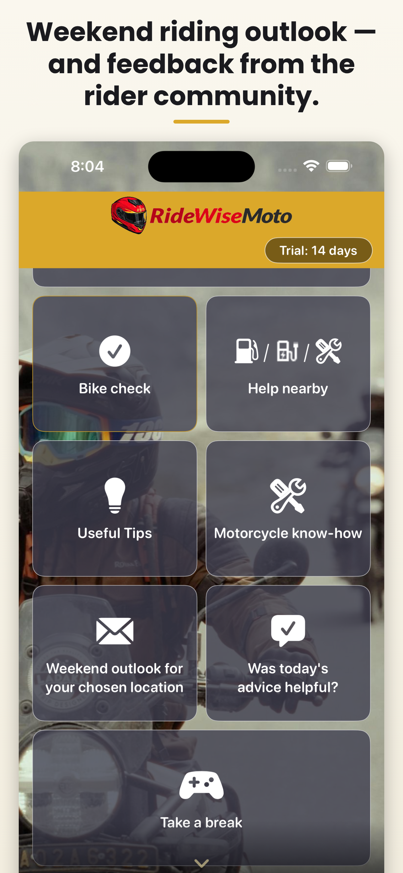 RideWiseMoto: Rider Forecast screenshot 8