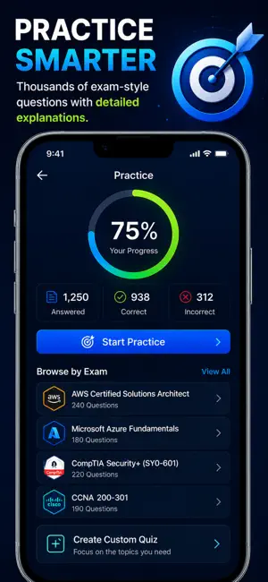 CertAI: AWS CompTIA Exam Prep screenshot 3