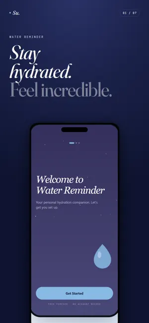 WaterReminder: Hydration screenshot 1