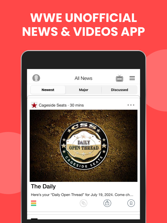 Screenshot #4 pour WWE Unofficial News & Videos