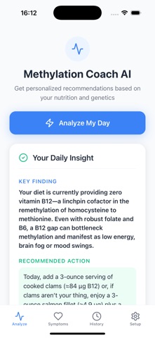 Methylation Coach AI screenshot