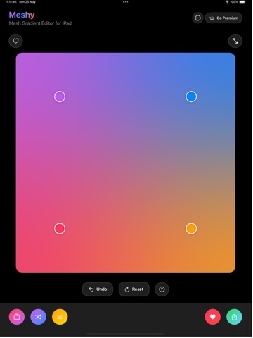 Gradient Background: Spectrum iPad screenshot