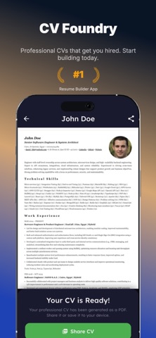 CV Foundry - Pro Resume screenshot