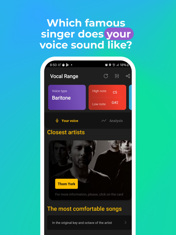 Vocal Range - Pitch Detector iPad screenshot 5 - Education app