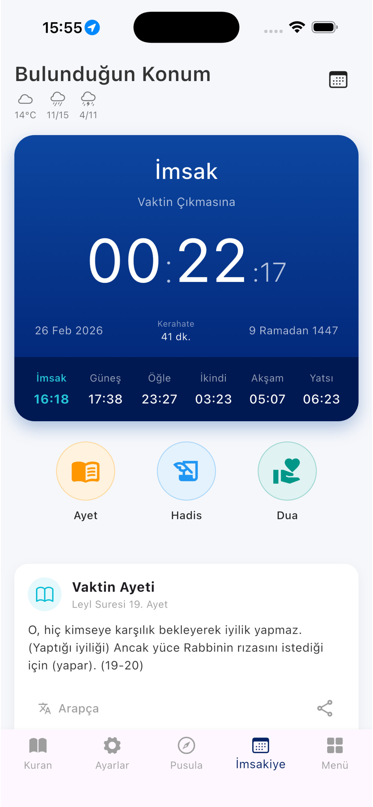 İmsak Vakti - Namaz Saatleri screenshot 5