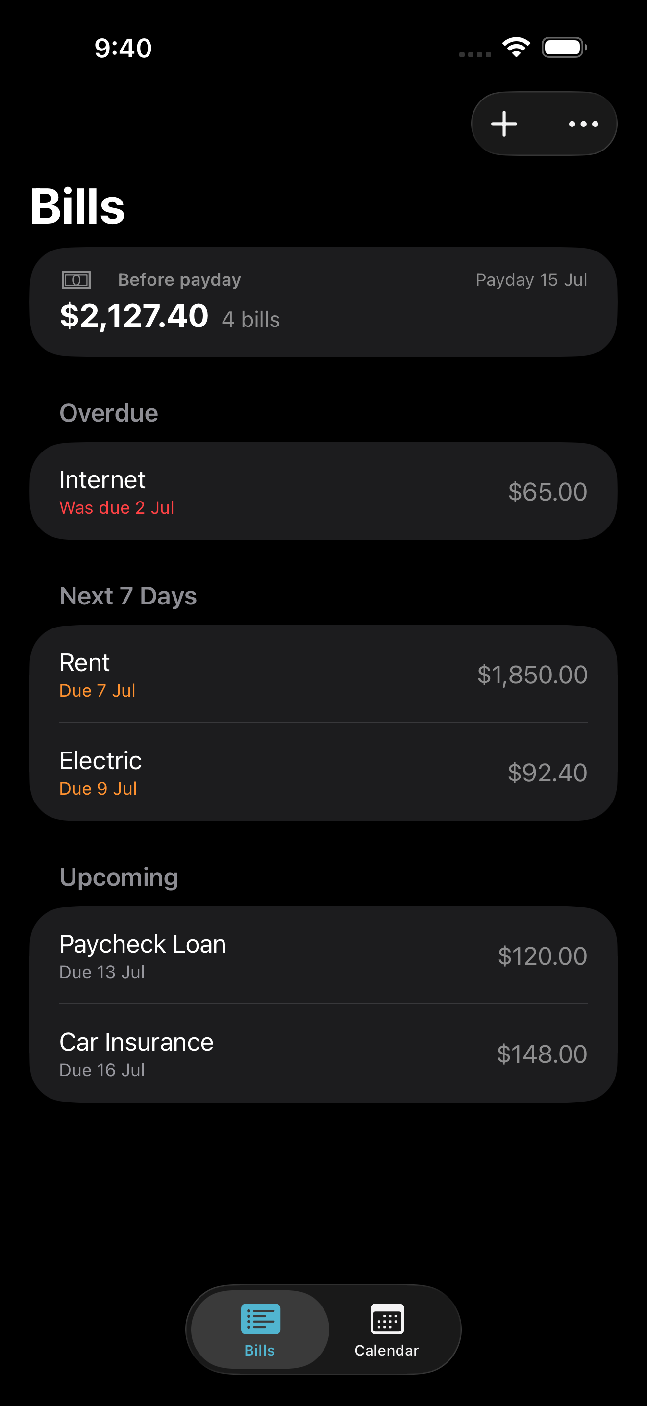 Bills: Organizer & Calendar screenshot 5
