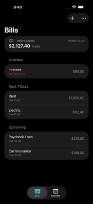 Bills: Organizer & Calendar screenshot 5