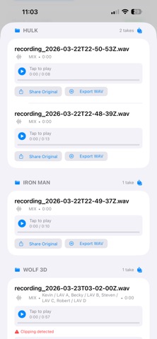 APEX Recorder Pro screenshot