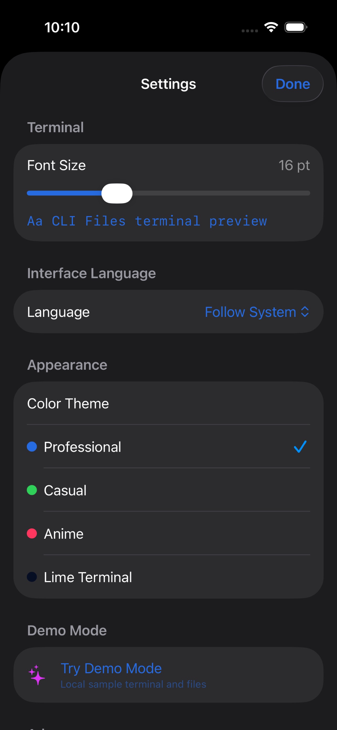 Screenshot 5 of CLI Files