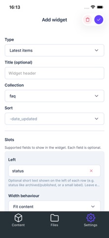 Directus Mobile screenshot