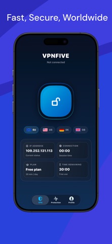 VPNFIVE: Fast VPN iPhone screenshot