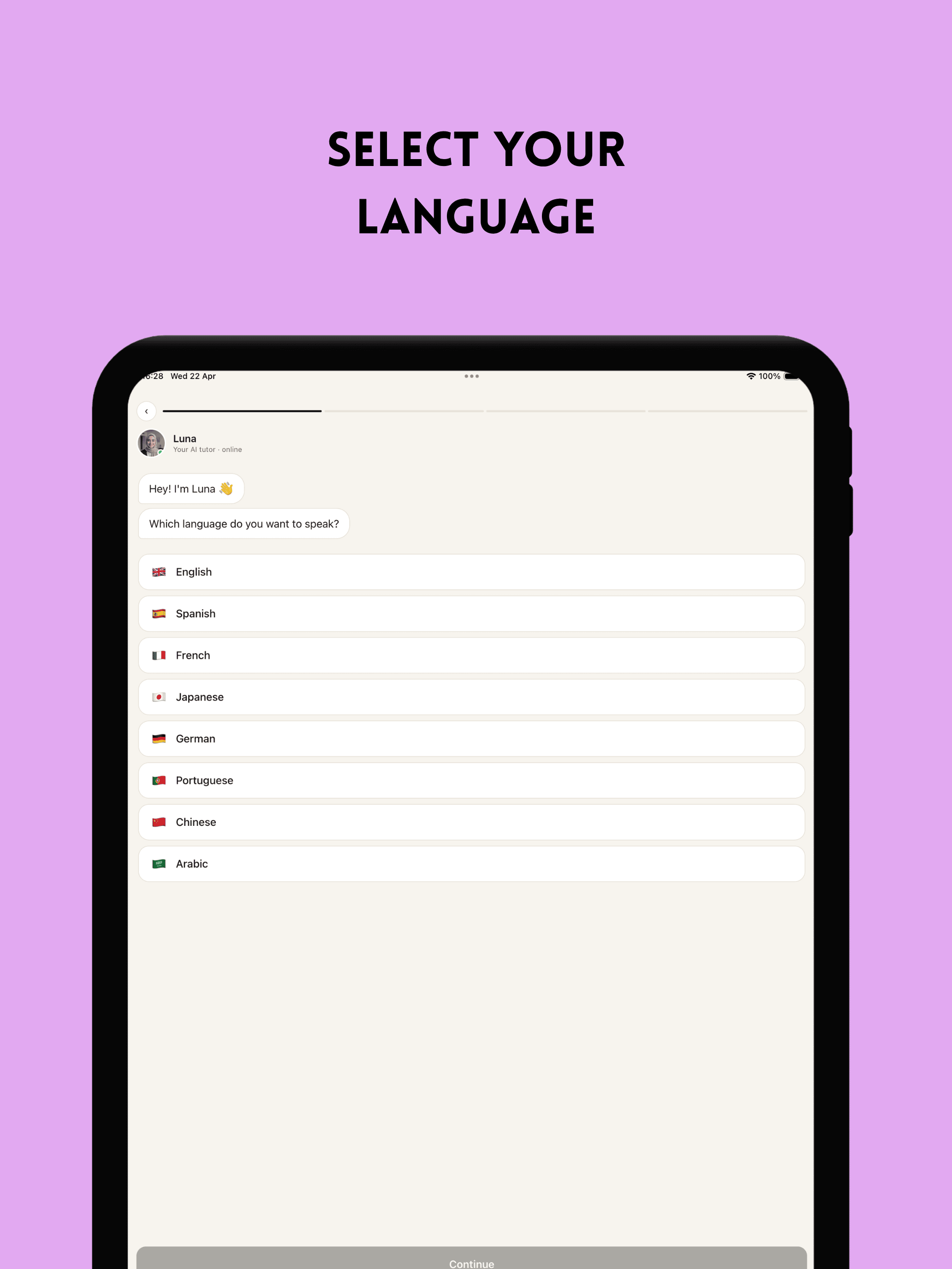 Fina AI: Language & Speaking
