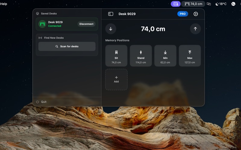 DeskShift: Standing Desk screenshot
