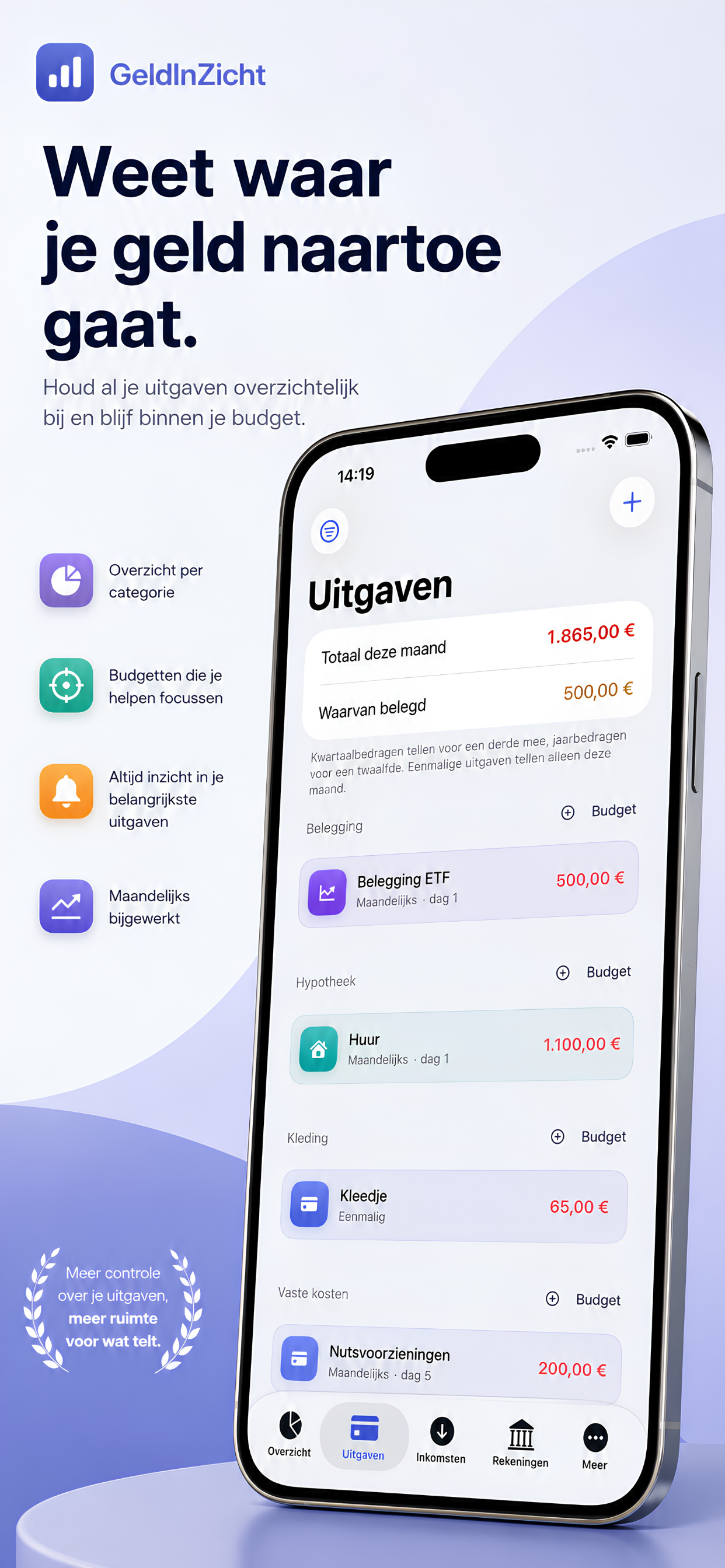 GeldInZicht screenshot 2