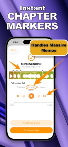 SmartMerge: Voice Memo Joiner screenshot