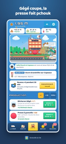 Granulés & Cie : jeu idle screenshot 3