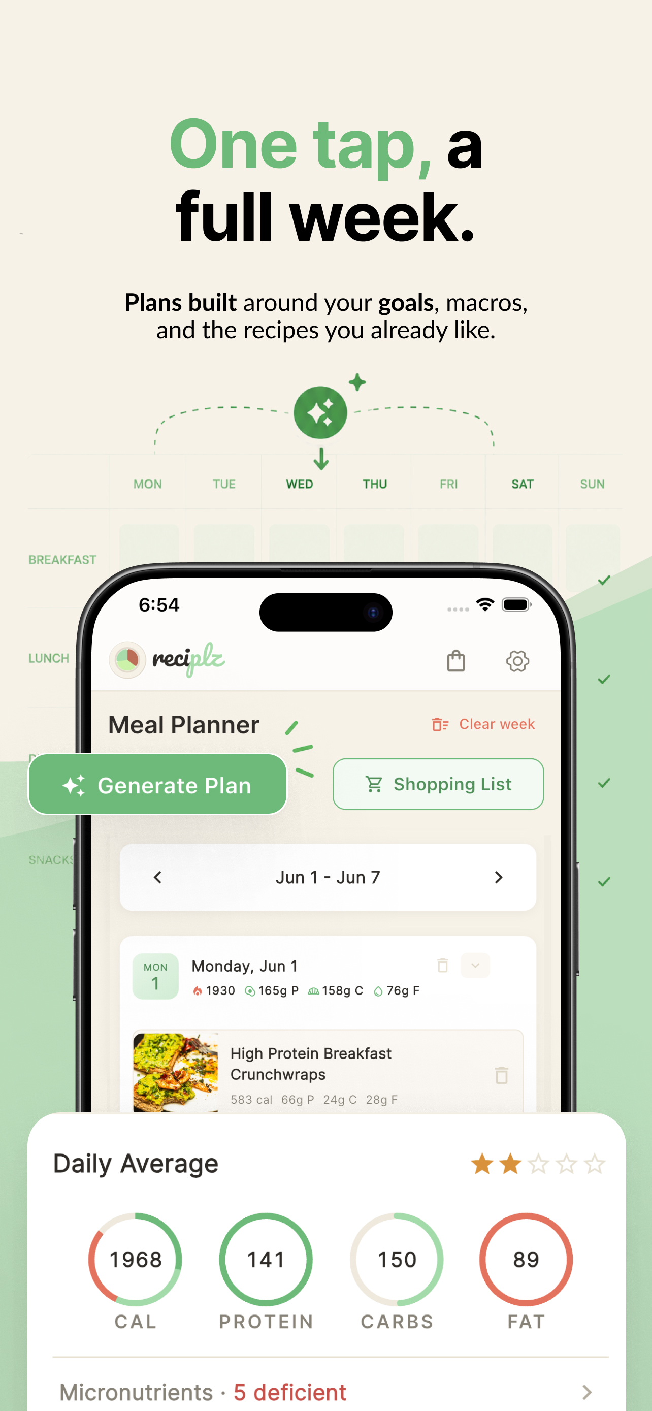 reciplz: Recipe Meal Planner
