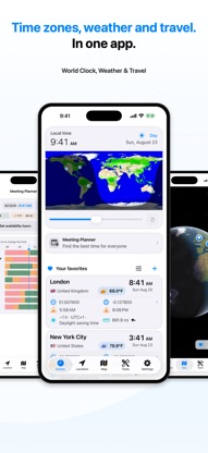 World Clock, Weather & Travel screenshot 1