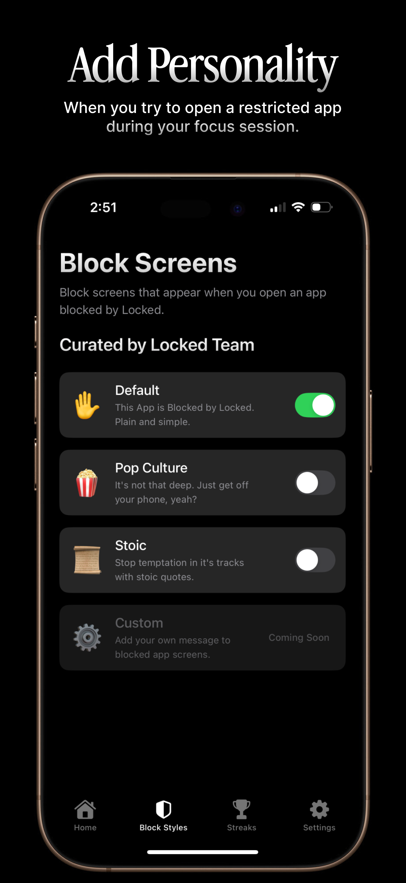 Locked: Less Screen Time