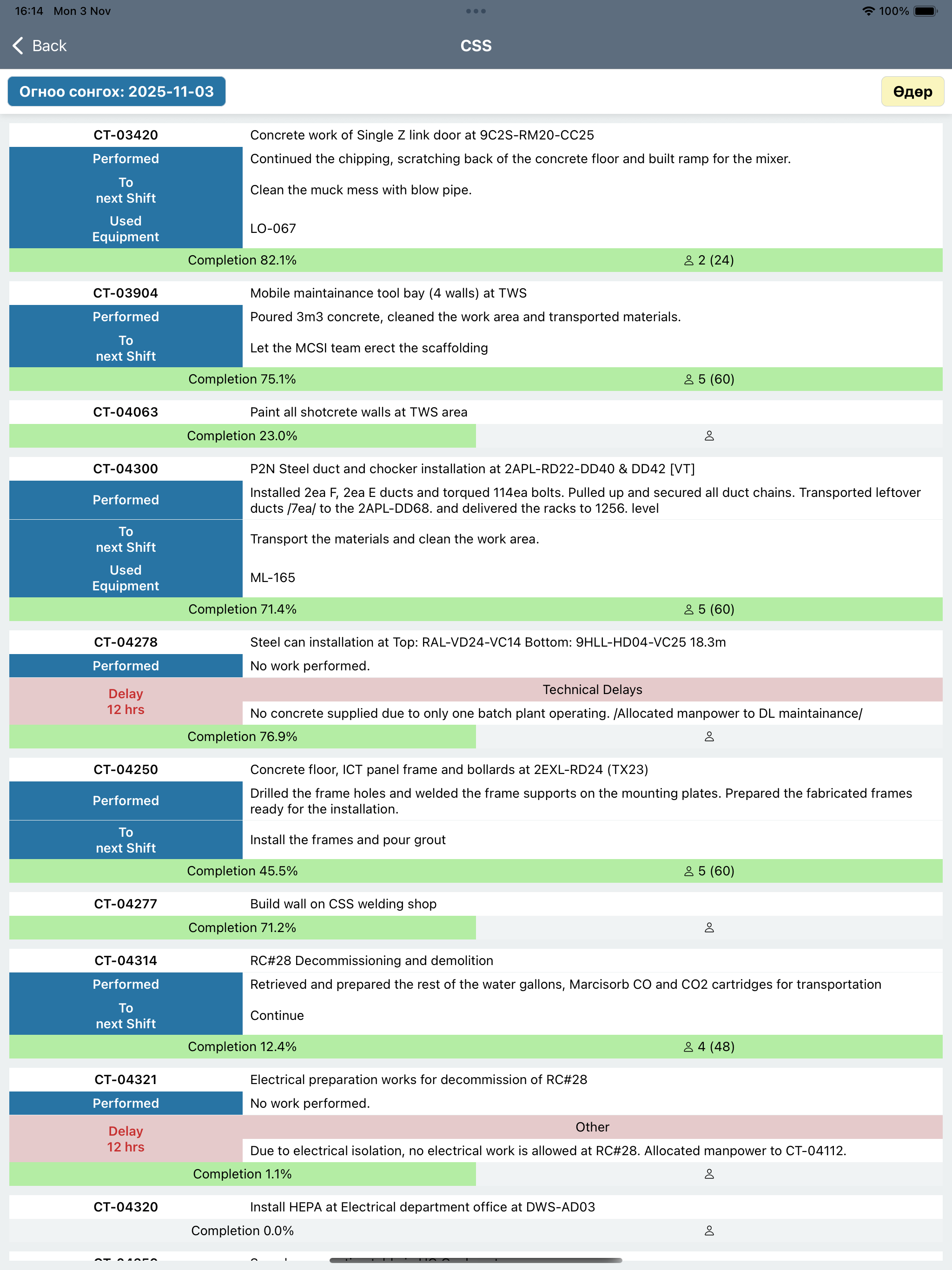 Dayan Contract Mining