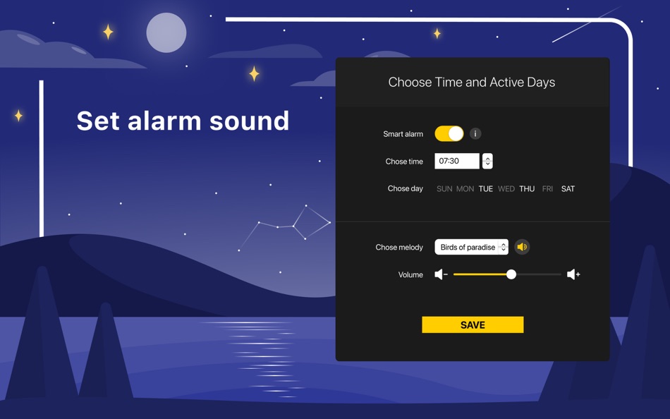 #4. Wake Up Clock - Desktop Alarm (macOS) Podle: Appfit Studio