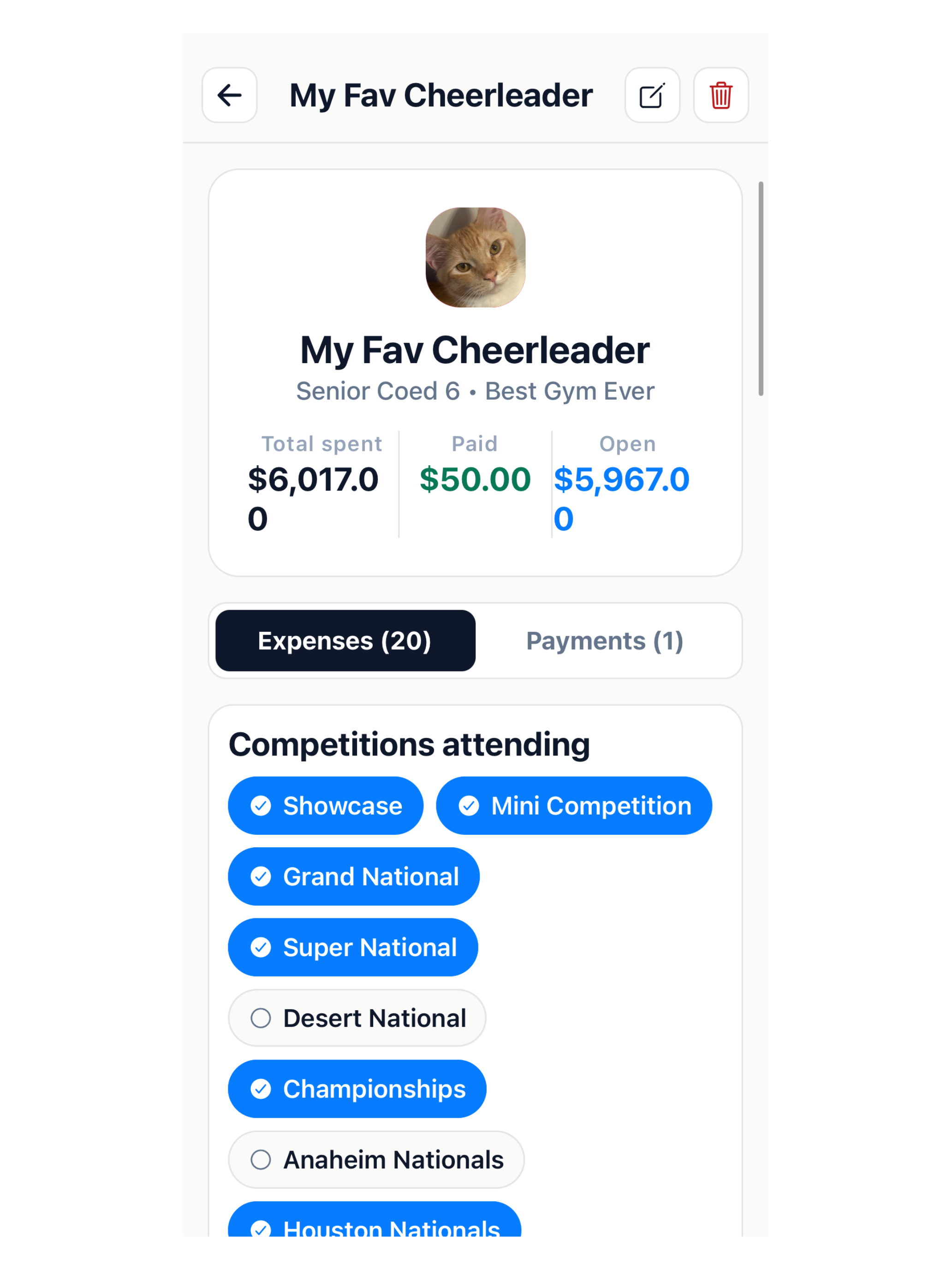 CheerPlanner