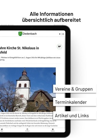 Dedenbach iPad screenshot
