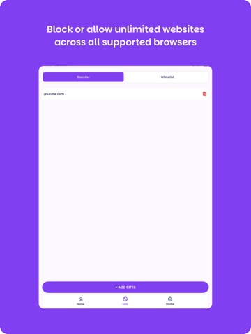 Bx Website Blocker,Block Sites iPad screenshot