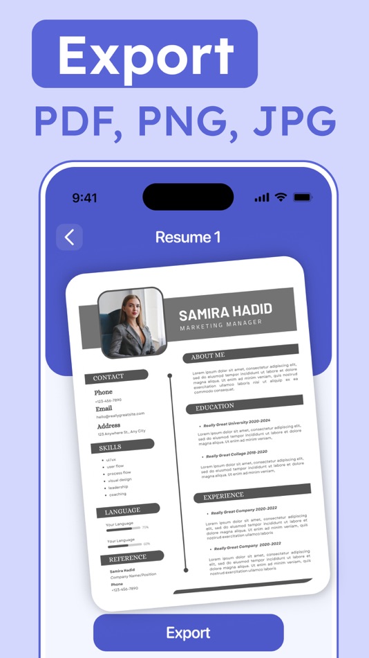 #4. Resume Builder: CV Maker App (iOS) Bởi: Thi My Tam Truong