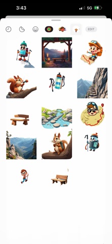 远足路径贴纸 screenshot
