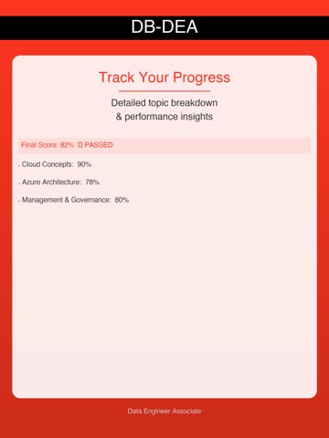 DB Data Engineer Assoc Prep iPad screenshot