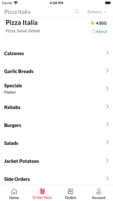 Pizza Italia Liverpool Screenshot