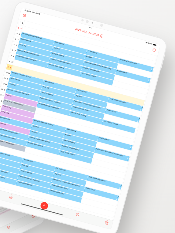 Week Calendar Pro Screenshots