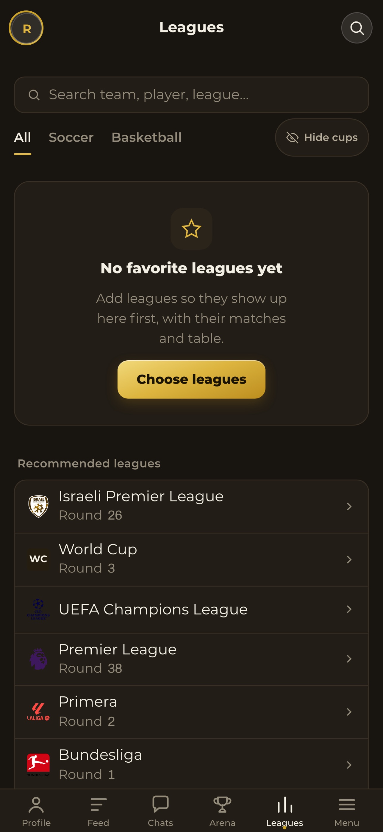 Screenshot 5 of SporChat: Live Sports Chat