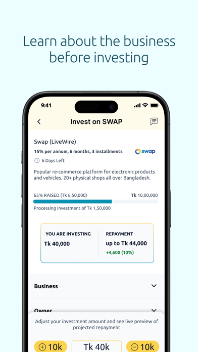 biniyog.io iPhone screenshot 6 - Finance app