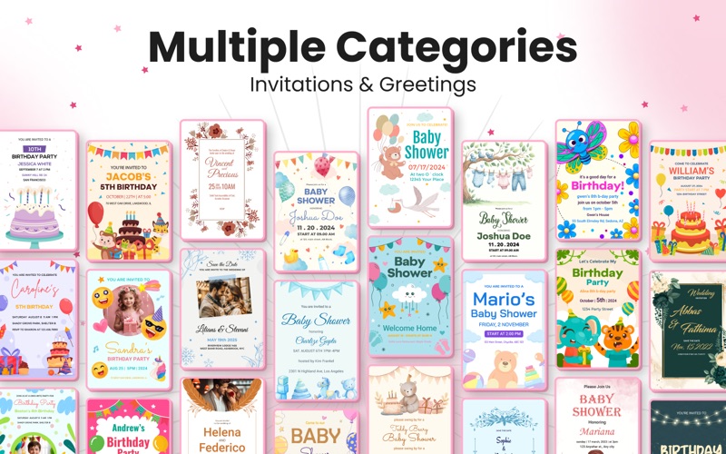 Invitation Maker Design iPhone screenshot