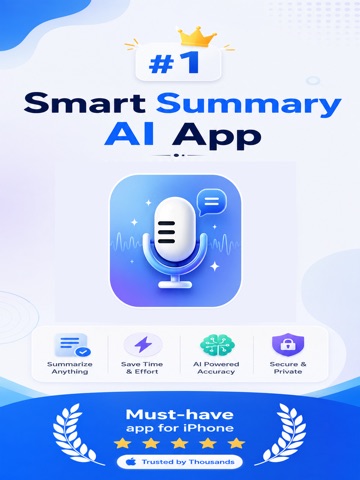 Summify: AI Voice & PDF Notes iPad screenshot