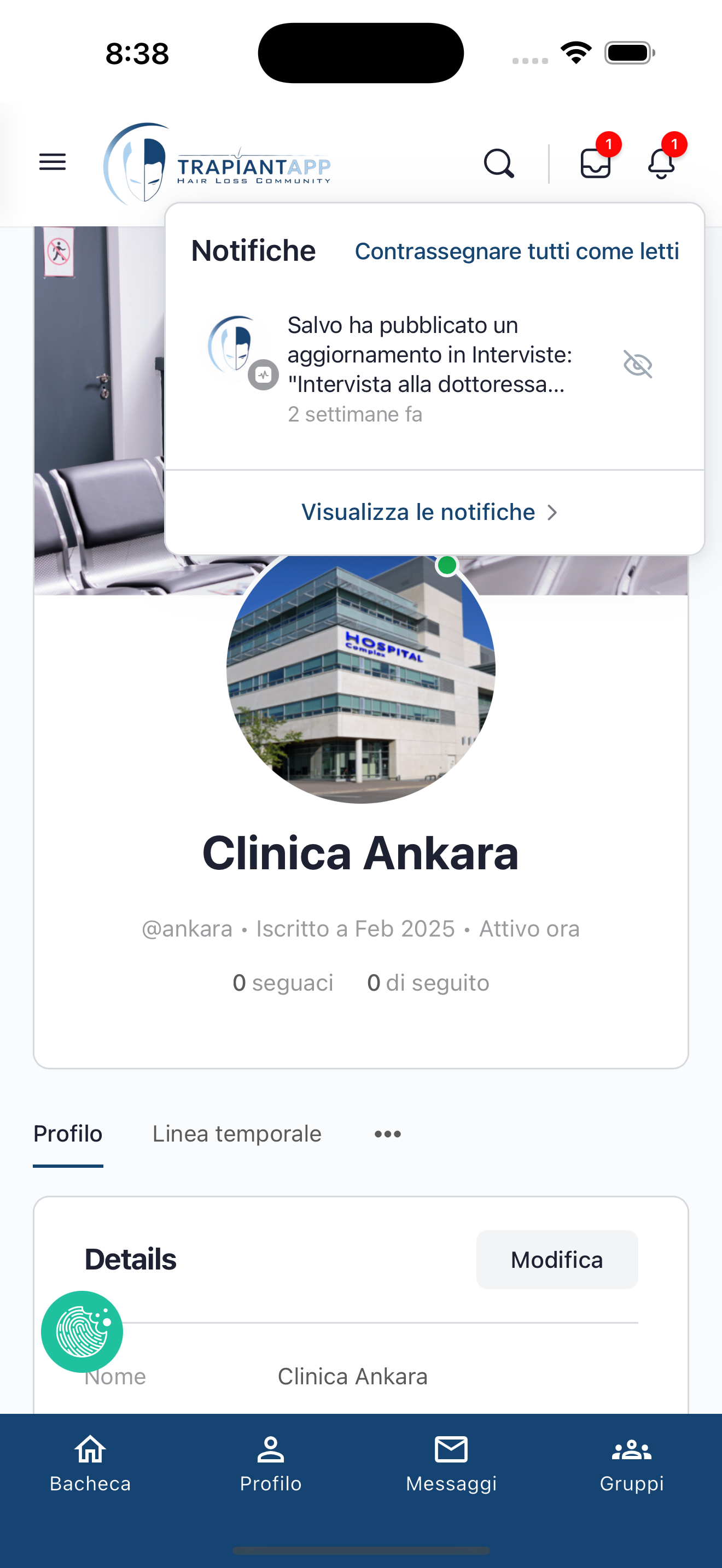 Trapiantapp screenshot 4