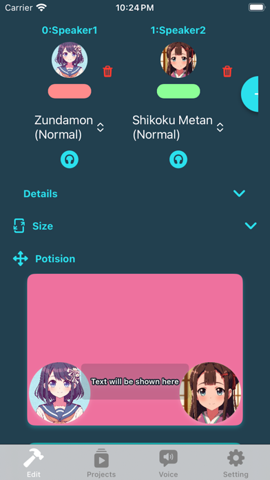 Seshat: Make Zundamon by voice Screenshot